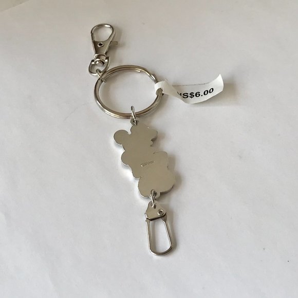 Vintage Disney Minnie Mouse Zipper Pull Keychain Purse Charm Keyring Disneyana - Picture 4 of 6